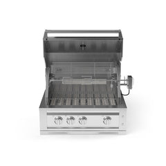 Outdoor Kitchen Stainless Steel Platinum Grill - 8mm Stainless Steel Grates, Rust-Resistant, Easy to Clean