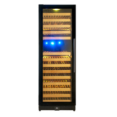 164 Bottle Large Wine Refrigerator With Glass Door - KingsBottle KBU170DX - Premier Home Living