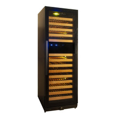 164 Bottle Large Wine Refrigerator With Glass Door - KingsBottle KBU170DX - Premier Home Living