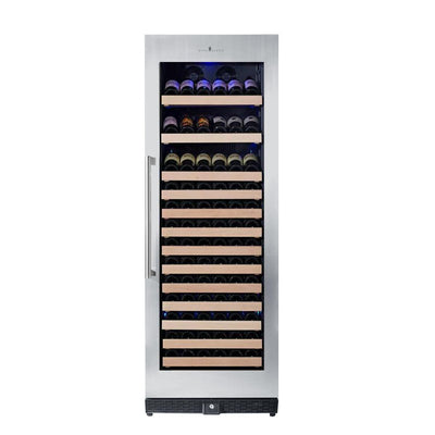 166 Bottle Large Wine Cooler Refrigerator Drinks Cabinet - KingsBottle KBU170WX - Premier Home Living