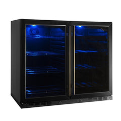 39" Under Counter Wine And Beer Fridge Combo - KingsBottle KBU28LRX - Premier Home Living