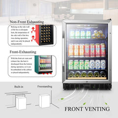 Lanbo Beverage Refrigerator, 110 Cans, 24'' Wide – LB148BC - Premier Home Living