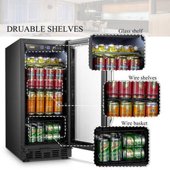 Lanbo Beverage Refrigerator, 70 Cans, 15'' Wide – LB80BC - Premier Home Living