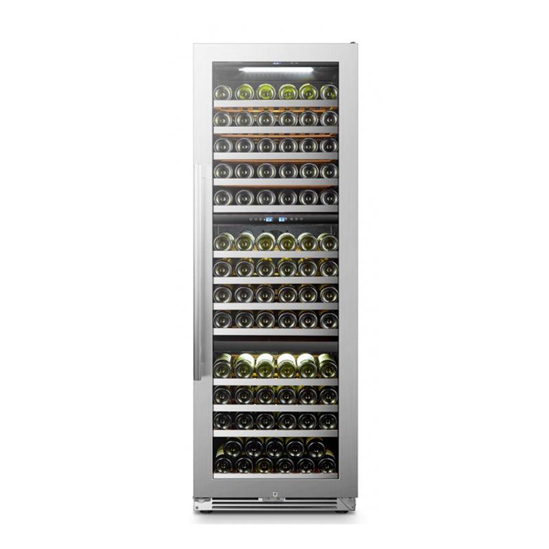 Lanbo Wine Cooler, 143 Bottles, 24'' Wide, Triple Zone – LP168T - Premier Home Living