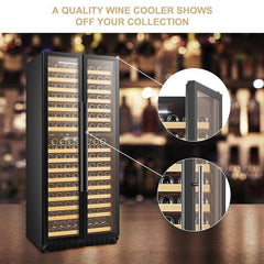 Lanbo Wine Cooler, 287 Bottles, 33'' Wide, Dual Zone – LP328D - Premier Home Living