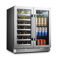 Lanbo Wine & Beverage Center, 31 Bottles, 30'' Wide, Dual Zone – LP66B - Premier Home Living