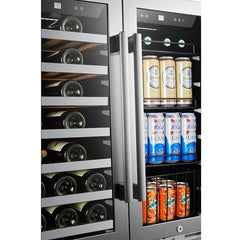 Lanbo Wine & Beverage Center, 31 Bottles, 30'' Wide, Dual Zone – LP66B - Premier Home Living