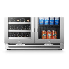 Lanbo Wine & Beverage Center, 31 Bottles, 30'' Wide, Dual Zone – LP66B - Premier Home Living