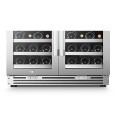 Lanbo Wine Cooler, 62 Bottles, 30'' Wide, Dual Zone – LP66D - Premier Home Living