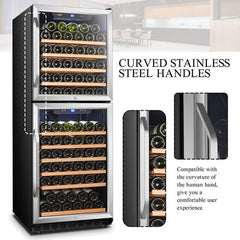 Lanbo Wine Cooler, 133 Bottles, 24'' Wide, Dual Zone – LW133DD - Premier Home Living