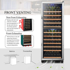 Lanbo Wine Cooler, 141 Bottles, 24'' Wide, Dual Zone – LW142D - Premier Home Living