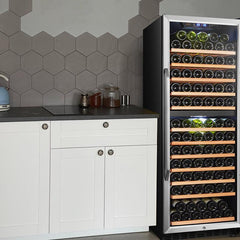 Lanbo Wine Cooler, 141 Bottles, 24'' Wide, Dual Zone – LW142D - Premier Home Living