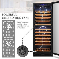 Lanbo Wine Cooler, 141 Bottles, 24'' Wide, Dual Zone – LW142D - Premier Home Living