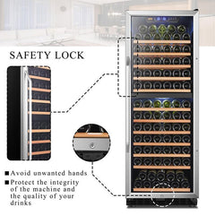 Lanbo Wine Cooler, 141 Bottles, 24'' Wide, Dual Zone – LW142D - Premier Home Living