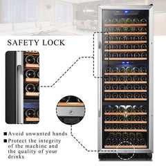 Lanbo Wine Cooler, 149 Bottles, 24'' Wide, Triple Zone – LW144T - Premier Home Living