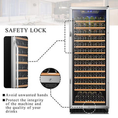 Lanbo Wine Cooler, 149 Bottles, 24'' Wide, Single Zone – LW155S - Premier Home Living