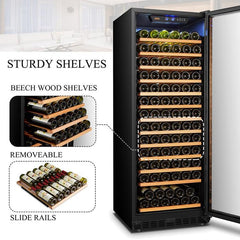 Lanbo Wine Cooler, 149 Bottles, 24'' Wide, Single Zone – LW155S - Premier Home Living