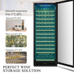 Lanbo Wine Cooler, 149 Bottles, 24'' Wide, Single Zone – LW155S - Premier Home Living