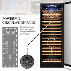 Lanbo Wine Cooler, 149 Bottles, 24'' Wide, Single Zone – LW155S - Premier Home Living