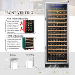 Lanbo Wine Cooler, 149 Bottles, 24'' Wide, Single Zone – LW155S - Premier Home Living