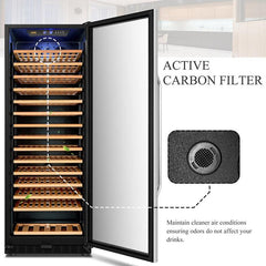 Lanbo Wine Cooler, 149 Bottles, 24'' Wide, Single Zone – LW155S - Premier Home Living