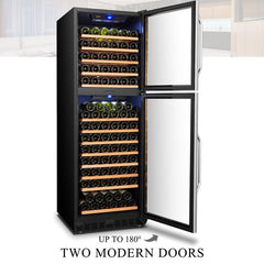 Lanbo Wine Cooler, 152 Bottles, 24'' Wide, Dual Zone – LW162DD - Premier Home Living