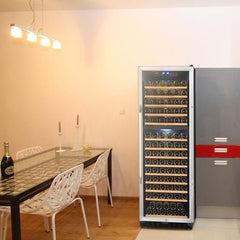 Lanbo Wine Cooler, 160 Bottles, 24'' Wide, Dual Zone – LW165D - Premier Home Living