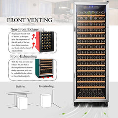 Lanbo Wine Cooler, 171 Bottles, 24'' Wide, Single Zone – LW177S - Premier Home Living