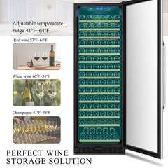 Lanbo Wine Cooler, 171 Bottles, 24'' Wide, Single Zone – LW177S - Premier Home Living