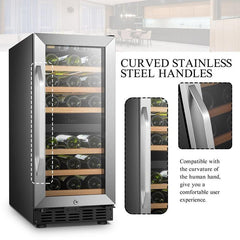 Lanbo Wine Cooler, 28 Bottles, 15'' Wide, Dual Zone – LW28D - Premier Home Living