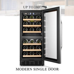 Lanbo Wine Cooler, 28 Bottles, 15'' Wide, Dual Zone – LW28D - Premier Home Living