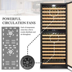 Lanbo Wine Cooler, 287 Bottles, 33'' Wide, Dual Zone – LW306D - Premier Home Living