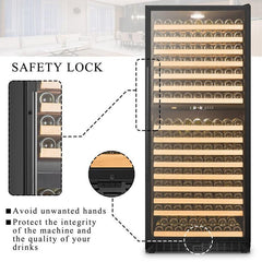 Lanbo Wine Cooler, 287 Bottles, 33'' Wide, Dual Zone – LW306D - Premier Home Living