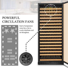 Lanbo Wine Cooler, 289 Bottles, 33'' Wide, Single Zone – LW321S - Premier Home Living