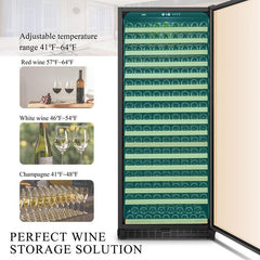 Lanbo Wine Cooler, 289 Bottles, 33'' Wide, Single Zone – LW321S - Premier Home Living