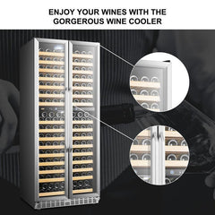 Lanbo Wine Cooler, 287 Bottles, 33'' Wide, Dual Zone – LW328DD - Premier Home Living