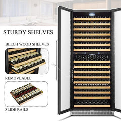 Lanbo Wine Cooler, 287 Bottles, 33'' Wide, Dual Zone – LW328DD - Premier Home Living