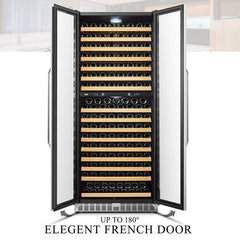 Lanbo Wine Cooler, 287 Bottles, 33'' Wide, Dual Zone – LW328DD - Premier Home Living