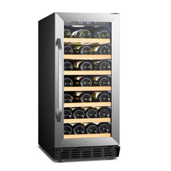 Lanbo Wine Cooler, 33 Bottles, 15'' Wide, Single Zone – LW33S - Premier Home Living