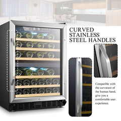 Lanbo Wine Cooler, 46 Bottles, 24'' Wide, Dual Zone – LW46D - Premier Home Living