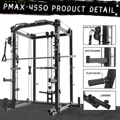 PMAX-4550 Multi Functional Trainer Smith Machine Training System