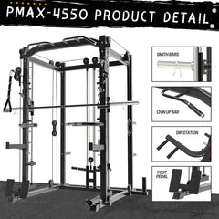 PMAX-4550 Multi Functional Trainer Smith Machine Training System