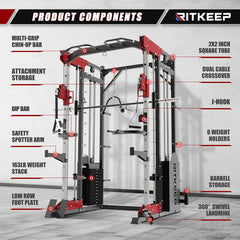 PMAX 5600 Home Gym Smith Machine - Integrated Weight System