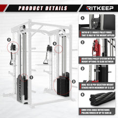 PMAX 5600 Home Gym Smith Machine - Integrated Weight System