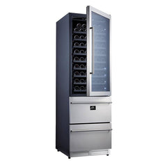 Forno 24'' Built-In Compressor Wine Cooler - Dual Zone - 108 Bottles (FWCDR6628-24S)